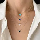 Ожерелье-чокер с изящным инициалом в форме сердца, персонализированное штабелируемое ожерелье для женщин, подруги, жены, подарки, модные женские колье HXN07