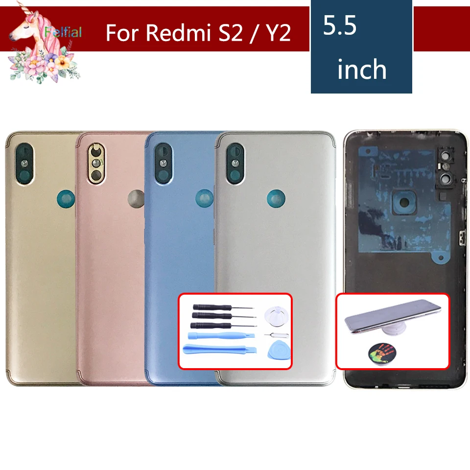 Оригинальный Корпус для Xiaomi Redmi S2 Y2 корпус батарейного отсека задняя крышка