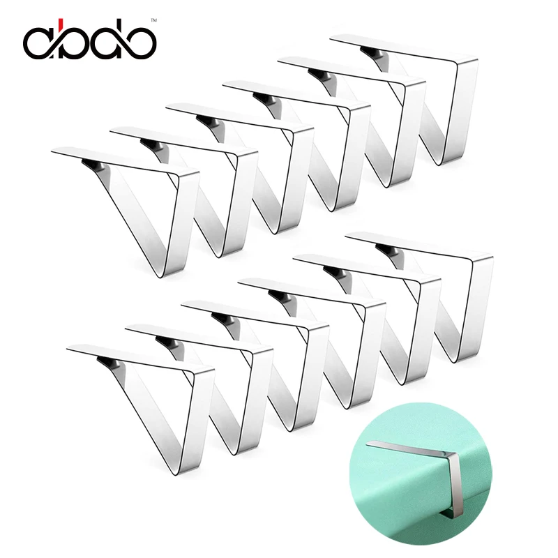 

12 Pcs Tablecloth Clips Table Steel Cloth Cover Clamps Heavy Duty Picnic Holders Ideal for Restaurant Picnics Graduation Party