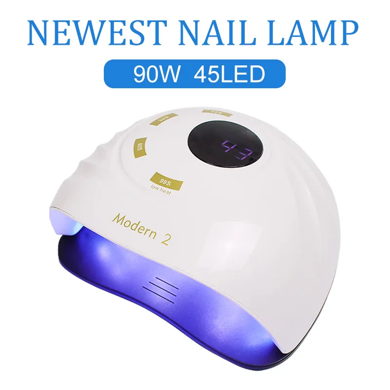 

UV Led Lamp Nail Dryer For All Types Gel Polish 45 PCS LED Lamp for Nails 90W New Design Nail Art Manicure Tools Nail Lamp