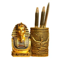 creative pen holder egyptian pen insert home study desk decoration gift pharaoh pen holder office decoration