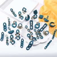 new bohemia luxury geometric statement earrings for women fashion vintage blue female dangle drop earring jewelry christmas gifs