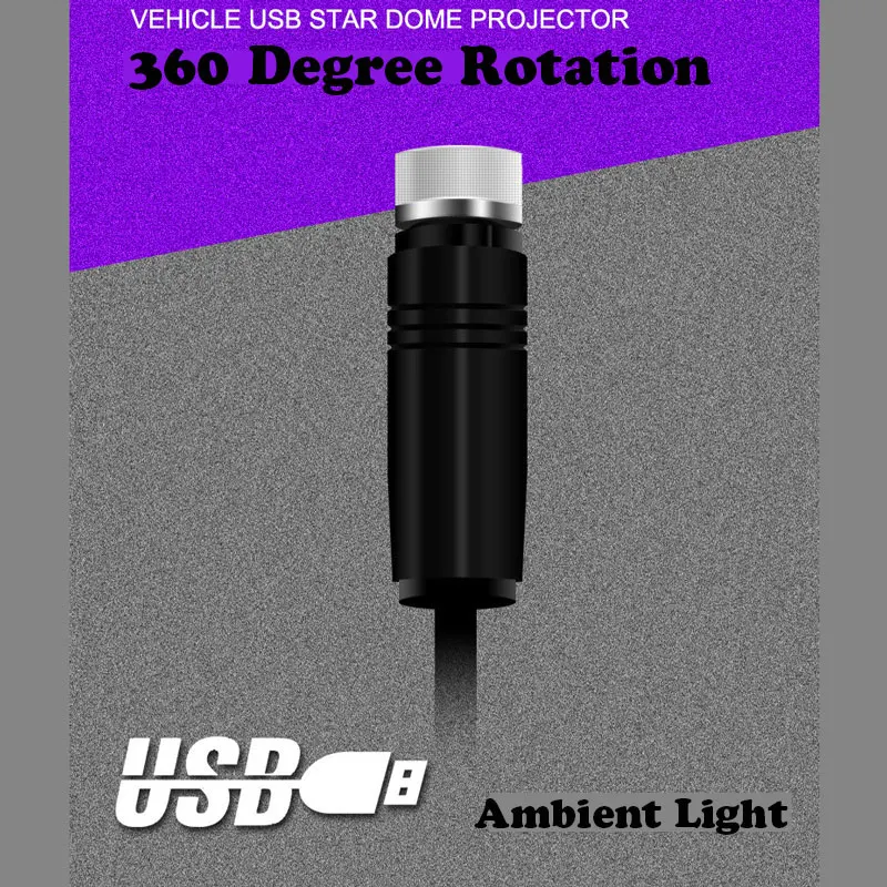 USB Star Light Roof Lights Night Romantic Atmosphere Festival Decoration New Year Gift Starlight 360 Degree Rotation | Лампы и