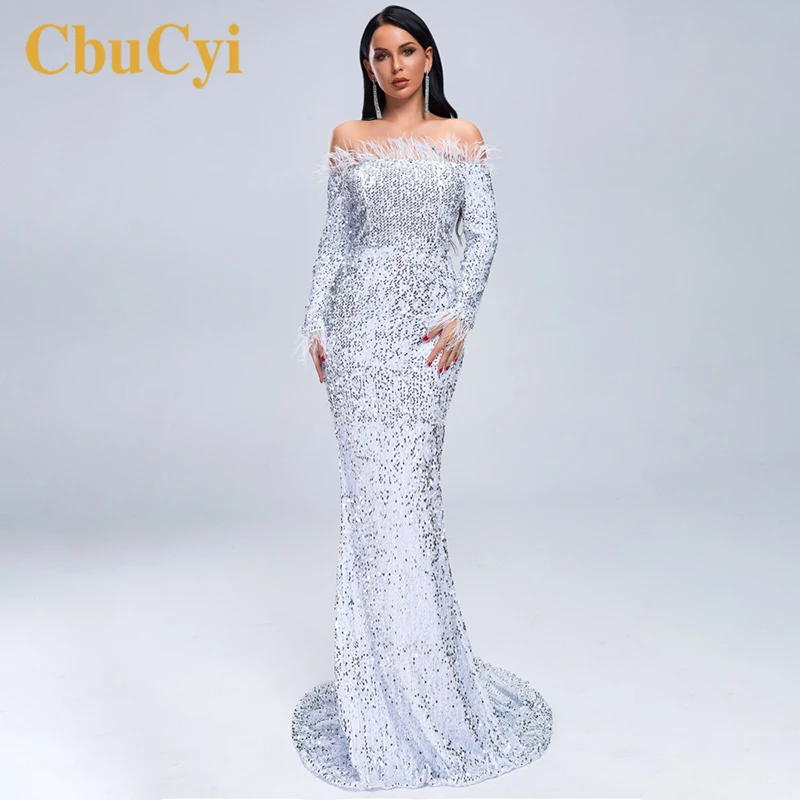 Летние женские вечерние платья сексуальные с открытыми плечами и блестками