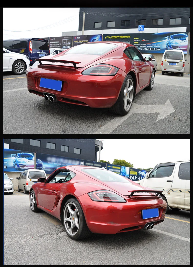 DY_L автомобильный Стайлинг для Porsche 987 полный светодиодный задний фонарь 2004-2008 для Porsche Boxster Cayman светодиодный задний фонарь+ тормоз+ обратный
