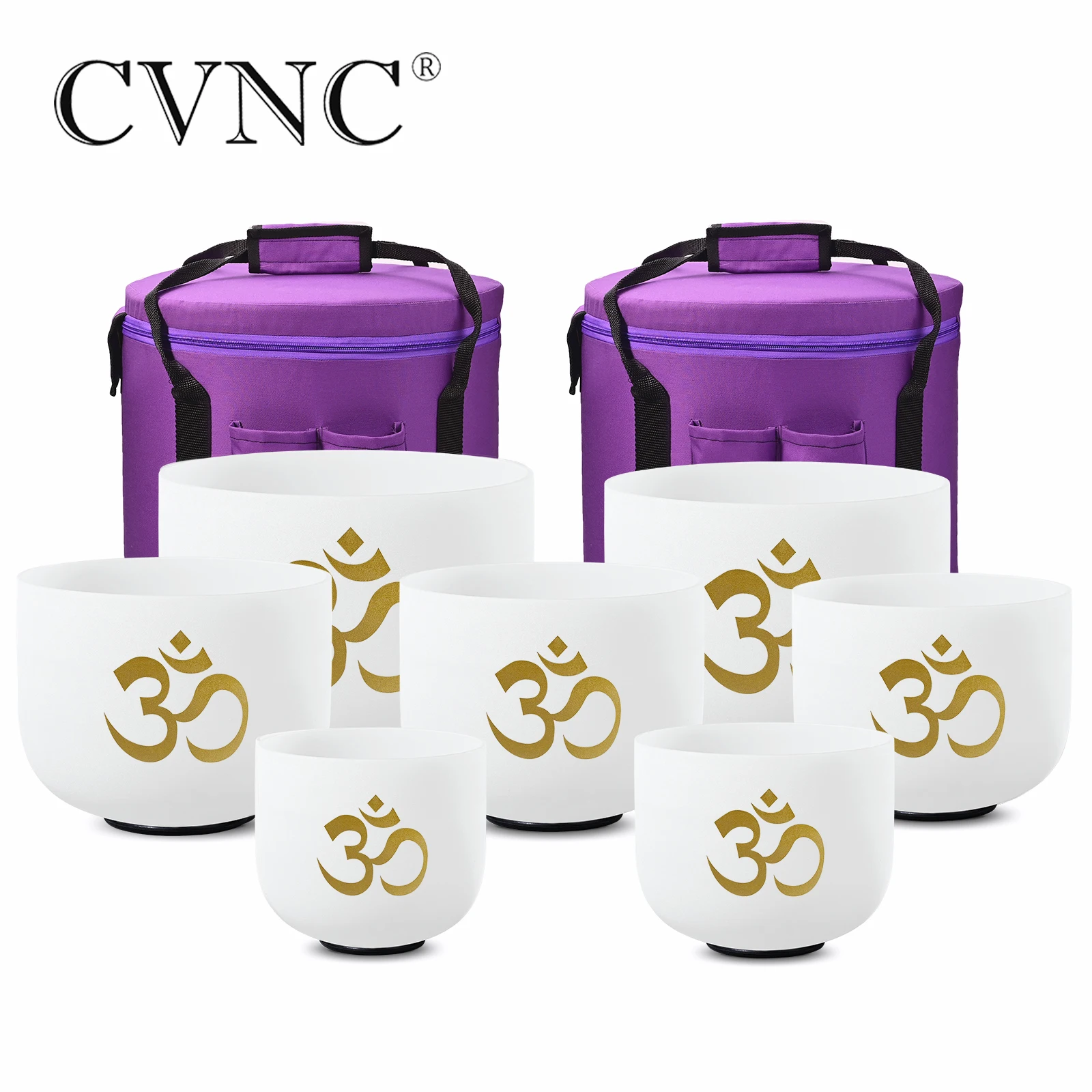 Чакра матовая кварцевая с кристаллом 6-12 дюймов 7 шт. |