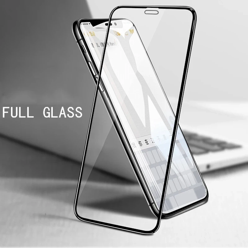 

50Pcs Full Cover ProtectIve Glass For iPhone 11 12 Pro Max 12 Mini Tempered Screen Protector Glass For iPhone X XR XS Max 6 7 8
