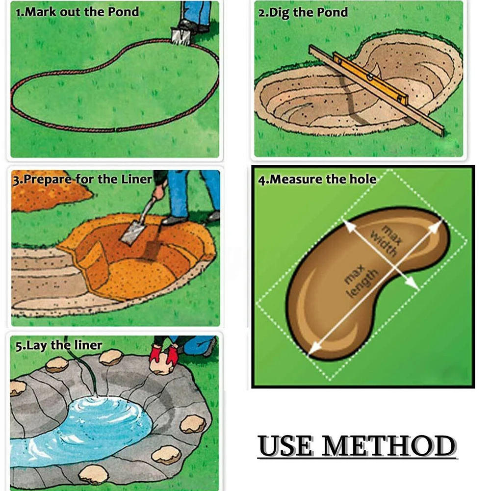 HDPE бассейн земледелие усиленная мембрана непромокаемая Сельскохозяйственная Анти-просачивающаяся пленка Ландшафтный Пруд Лайнер водонепроницаемая ткань рыба