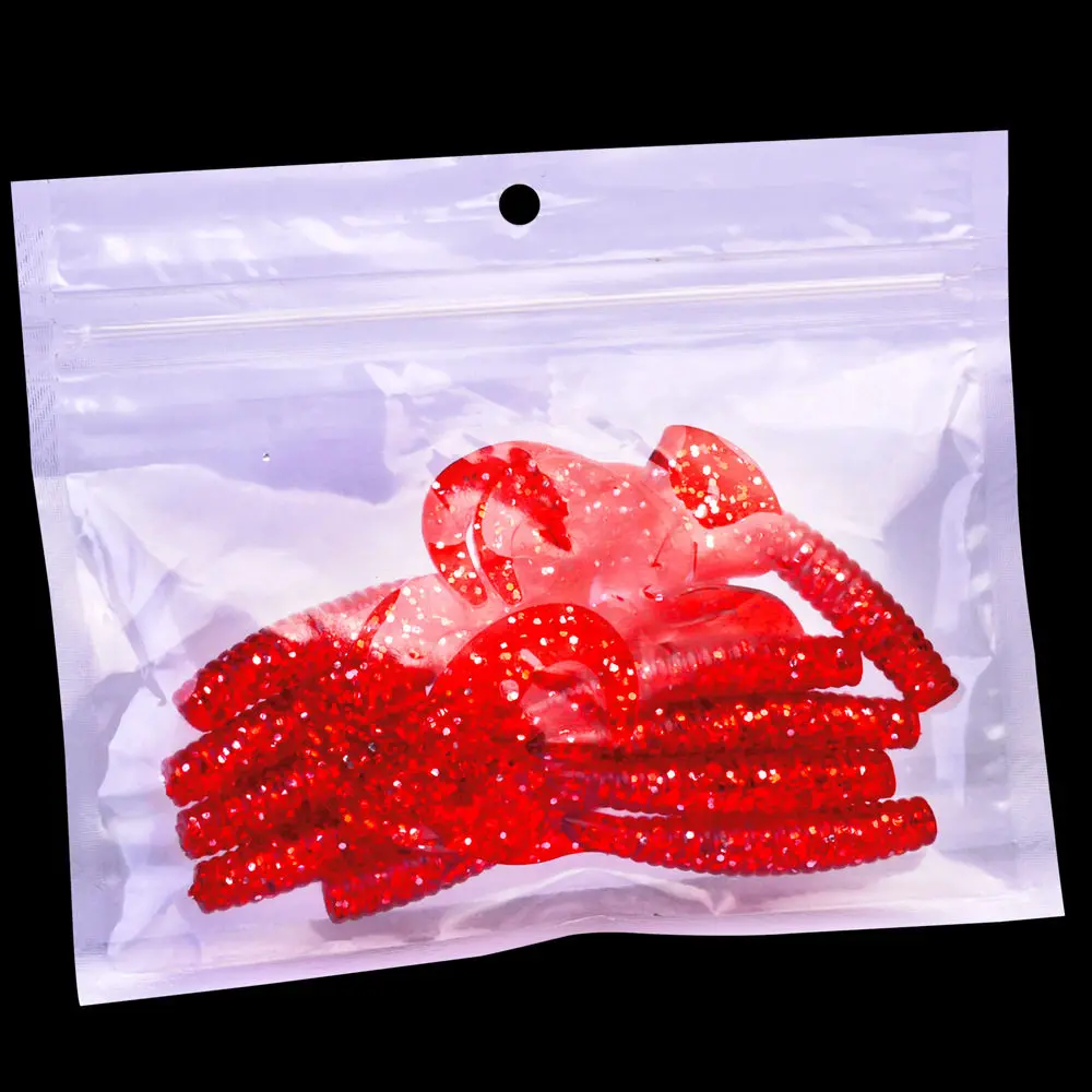 

10PCS Fishing Worm Minnow Soft Bait 60mm Jig Wobbler Artificial Silica gel Bait Trolling Floating Swimbait Perch Fishing tackle
