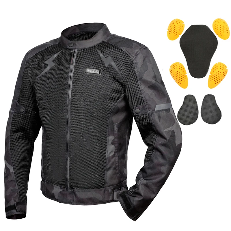 Летние мотоциклетные куртки DIYAMO Мужская дышащая сетчатая мотокуртка Мотокросс