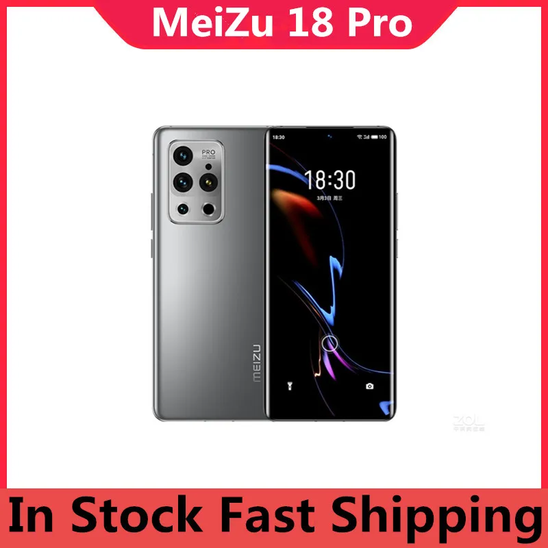 Телефон Meizu 18 Pro 5G на базе Android суперзарядное устройство 40 Вт + Беспроводная