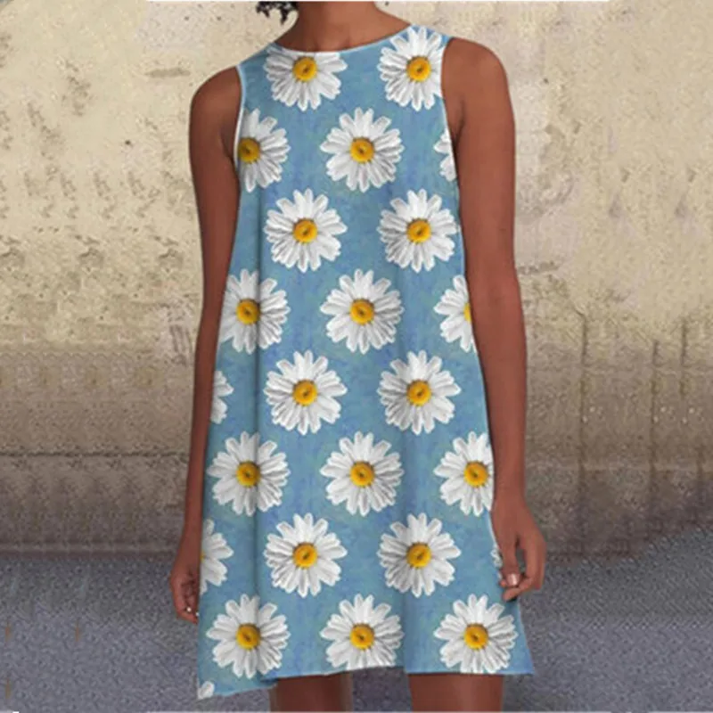 Женское платье новая мода сексуальная разноцветная с принтом летняя свободная