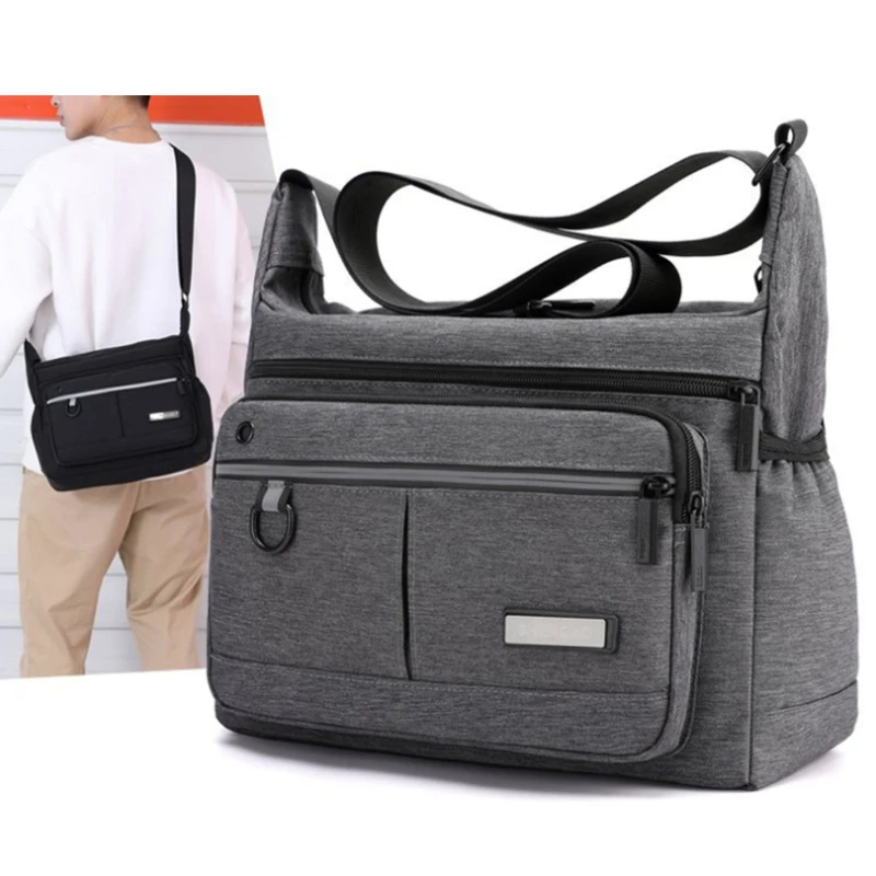 

Men's Casual Canvas Shoulder Bag for School Durable Shoulder Bags Lightweight Shopping Travel Shoulder Bags