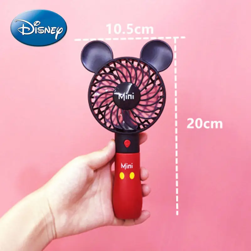 

Disney cartoon cute Mickey handheld portable outdoor mini student fan USB lithium battery charging