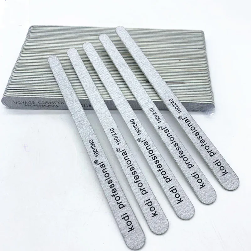 

25pcs/pack Professional Manicure Sanding Nail Art File Droplet Gray 100/180 180/240 for Natural Nails