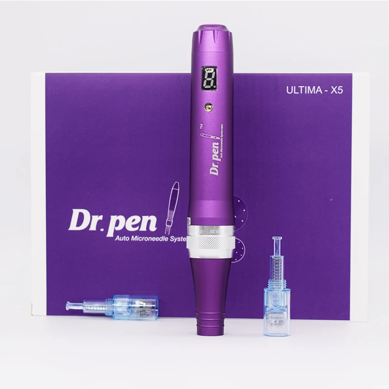 Высокое качество беспроводной электрический Dr.Pen Ultima X5 авто микроиглы Дерма ручка уход за кожей лица инструмент с цифровым дисплеем экран