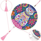 Круглая оправа, кисточка, алмазная живопись, картина, полное частичное Анима, цветок, кот, алмазная вышивка, мозаика, вышивка крестом, набор, домашний декор