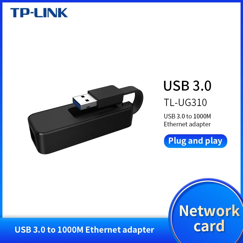 TP LINK TL UG310 Внешний USB 3 0 проводной сетевой интернет адаптер 10/100/1000M Ethernet RJ45 Lan для