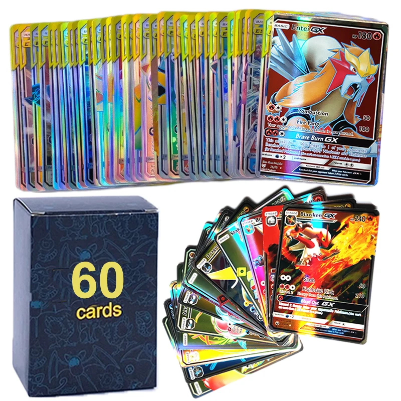 Карты Pokemon MEGA GX EX 20/30/60/комплект английская игра Такара Томи коллекция боевых