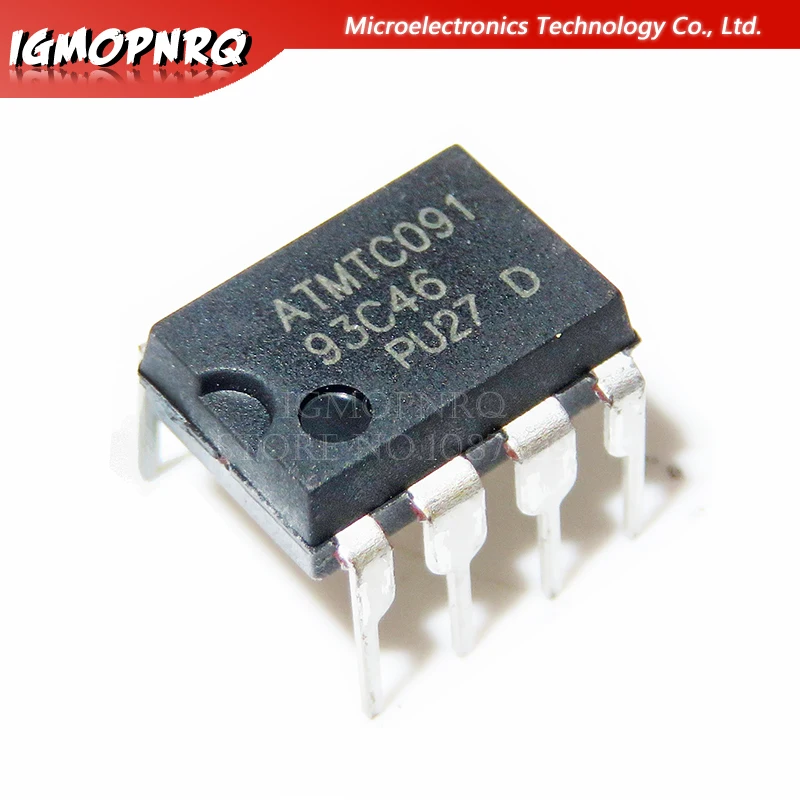 10 шт. AT93C46 93C46 DIP-8 EEPROM 64x16