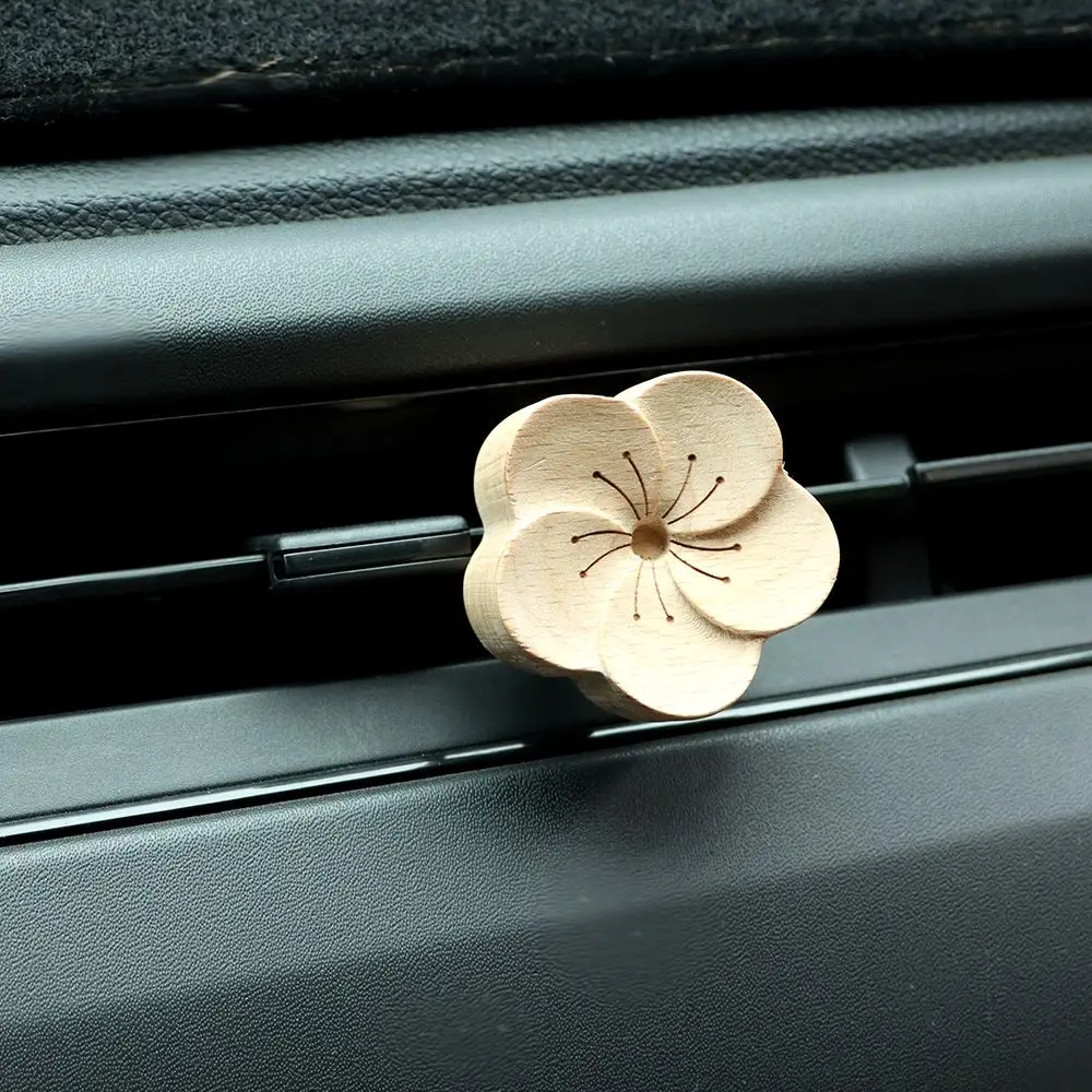 

1PC Flower shape Home Car For Sleep Aroma Essential Oil Diffuser Wooden Essential Oil Diffused Wood