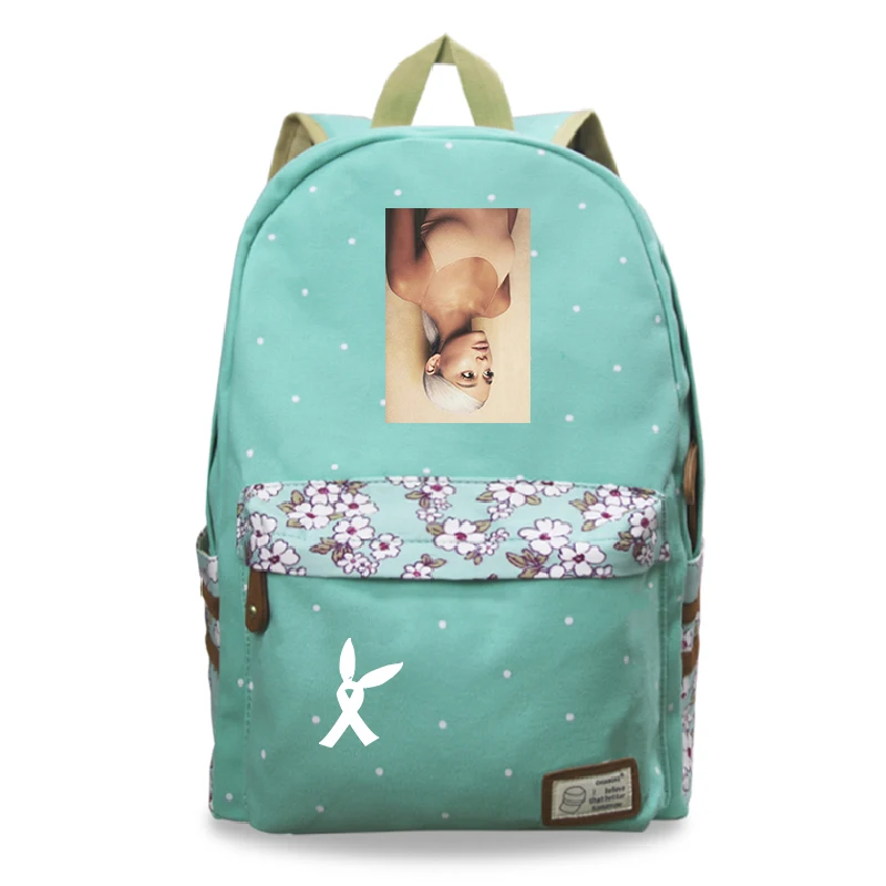 21 Mochila Feminina Ariana Grande рюкзак для ноутбука женский рюкзак для путешествий цветок волнистая точка школьные сумки для девочек-подростков - Цвет: 21
