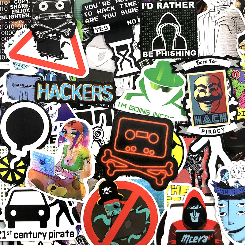 50 шт./компл. хакеры граффити наклейки Geek Java Программирование наклейки для багажа ноутбук мотоцикл скейтборд наклейка с велосипедом на стену игрушка