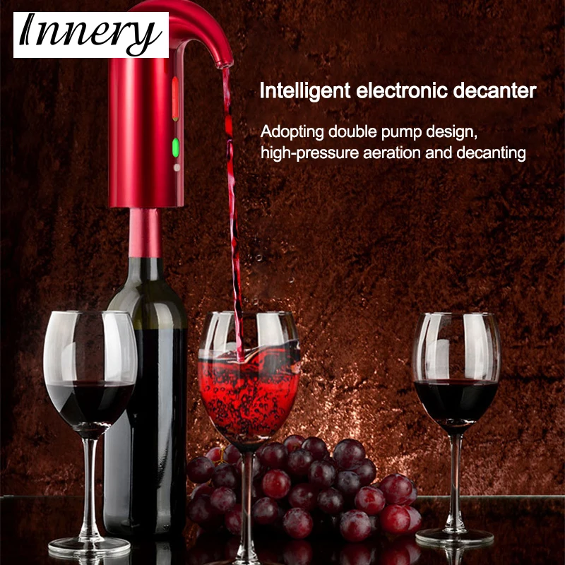

Умный Перезаряжаемый USB аэратор для красного вина, Электрический аэратор для вина, автоматический аэратор для вина, портативный мгновенный ...