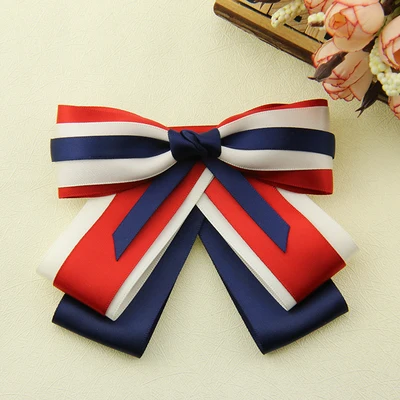 

Fashion DIY Fabric Bow Brooches For Women Neck Tie Adjust Band Party Wedding Large Ribbon Brooch Jewelry Clothing Accessories