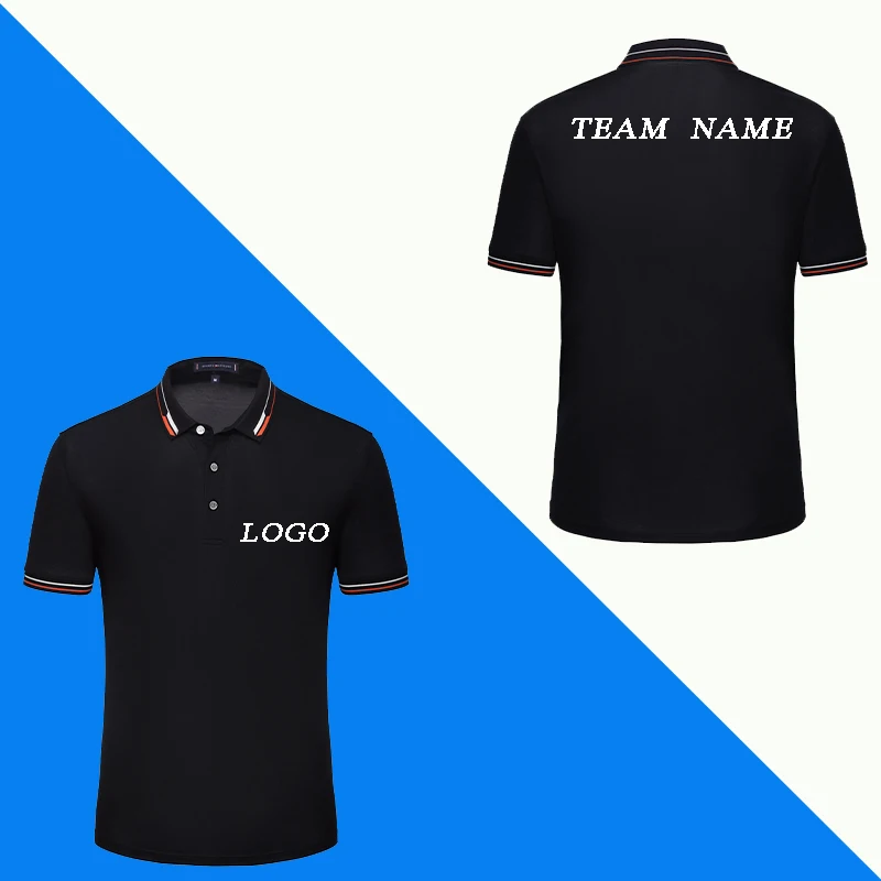 В наличии 7 цветов футболка поло пользовательские новые летние унисекс мода все