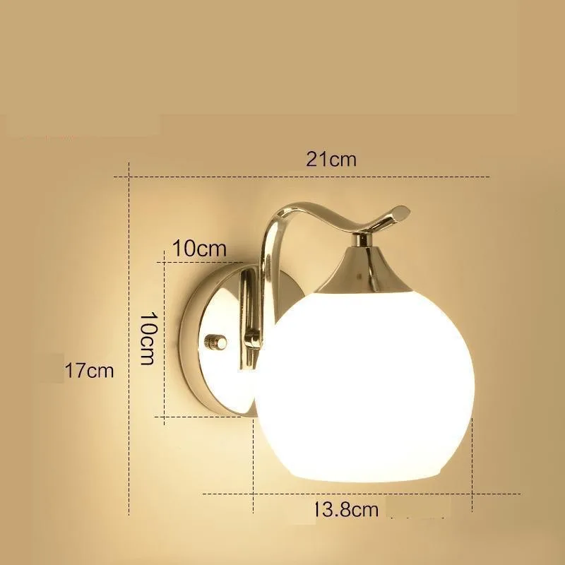 Романтическая прикроватная светодиодная настенная лампа современный простой