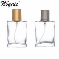 nbyaic 50pcs perfume sub bottling glass empty bottle spray 50ml replacement lotion 30ml portable transparent perfume bottle