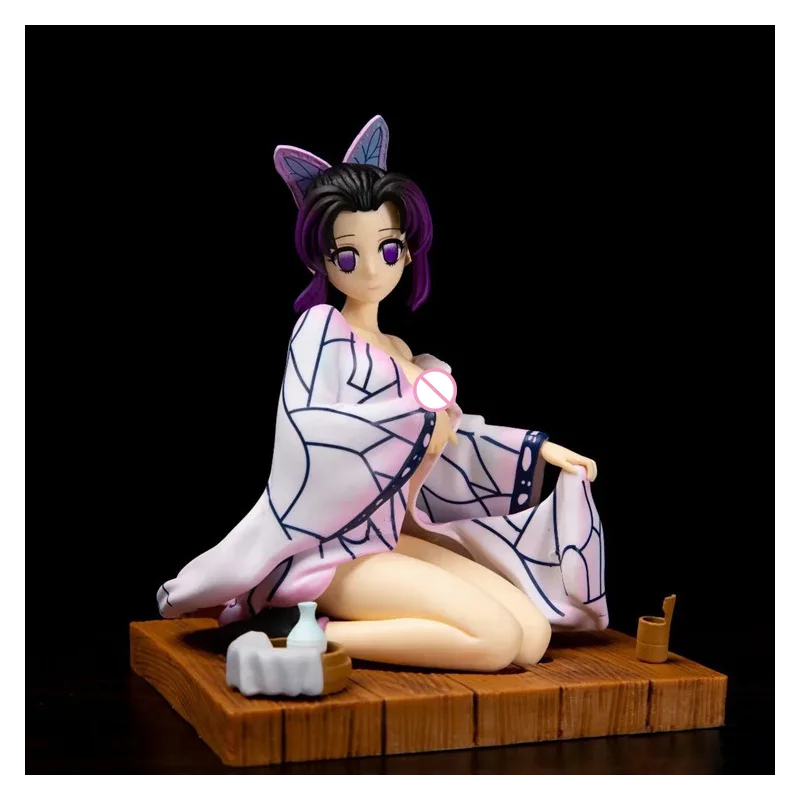 

Anime Butterfly Kochou Shinobu Demon Slayer Action Figure Good PVC Figurine Sexy Model Toy Kimono Take Off Bathing Decorations