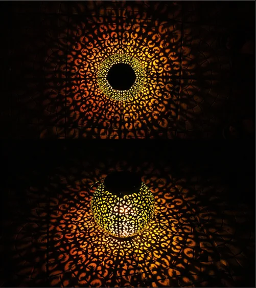 Светодиодный ная лампа-проектор на солнечной батарее наружные садовые фонарики