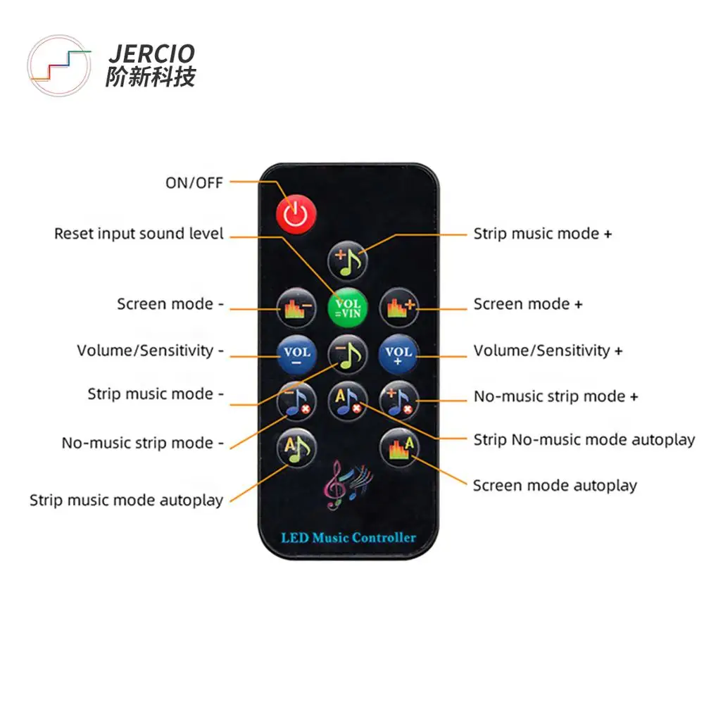 Светодиодная подсветка JERCIO модное использование в WS2812b/sk6812/XT1511 256 лента серого
