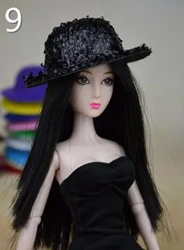 15 видов стилей кукла шляпа головные уборы аксессуары для 1/6 куклы Barbie Kurhn подарок новинка Игрушки для девочек - Цвет: 9