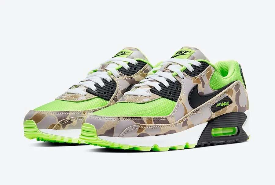 

NIKE Air Max 90 running shoes SP comfortable breathable sneakers non-slip shock absorption camouflage