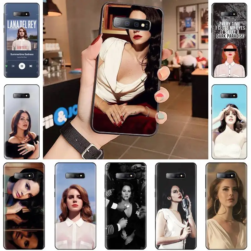 

Sexy singer model Lana Del Rey Phone Case For Samsung Galaxy S5 S6 S7 S8 S9 S10 S10e S20 edge plus lite Cover Funda Shell