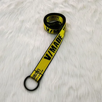 2.4 yellow Harajuku Мужской Женский унисекс холщовый нейлоновый длинный ремень Мини Тонкий вышитый буквенный принт металлическая пряжка лента ремень для джинсов - Цвет: 2.4 yellow
