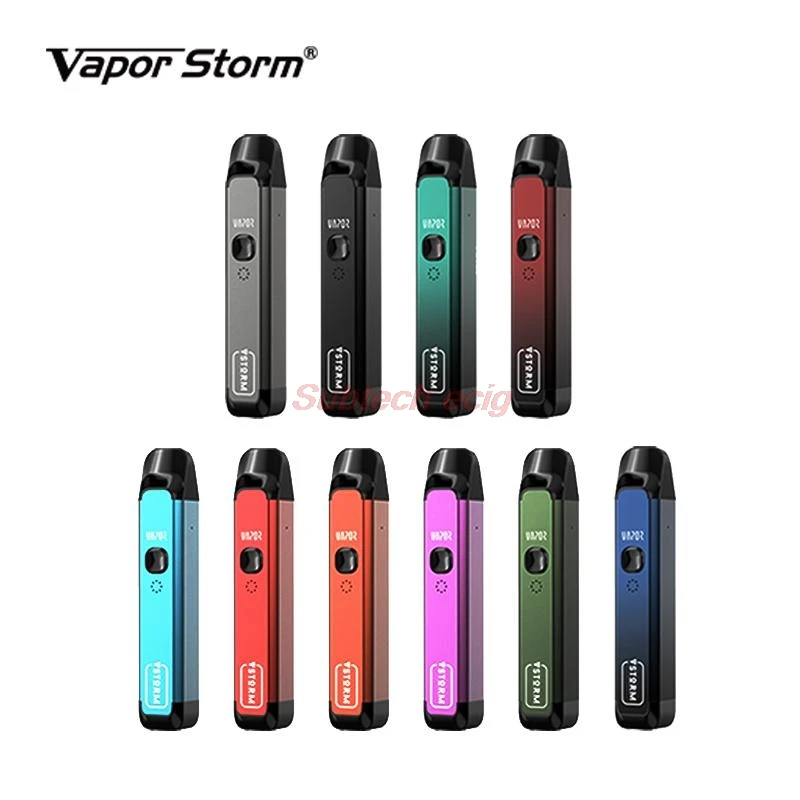 

Original Vapor Storm Flame Pod Kit 25W 1100mAh with 2.5ml Flame Cartridge Tank 0.6ohm 1.2ohm Mesh Coil for DTL MTL Vaping pen