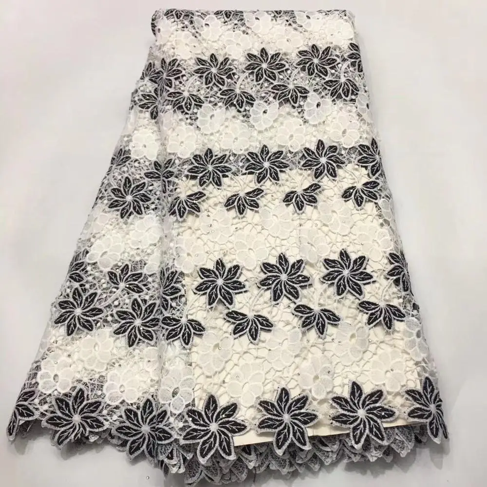 Новинка 2019 африканская швейцарская вуаль ручной работы кружевная ткань высокое