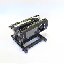 Dual Graphics card Bracket DIY External Cooling Accessories Base Can SLI Heatsink Holder PCIE  X16 Aluminum profile
