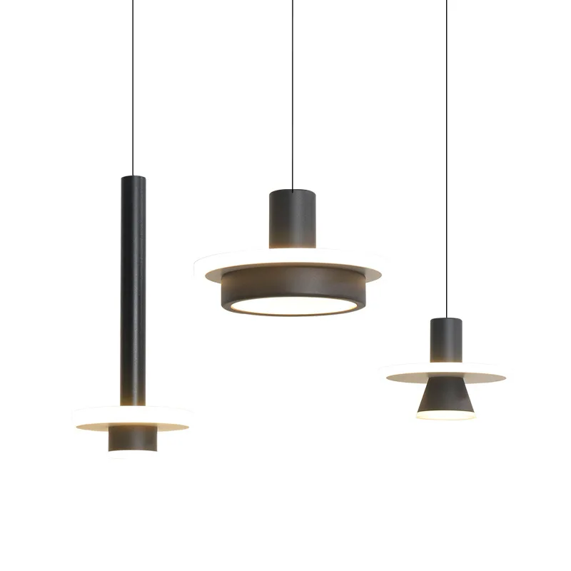 

Modern Iron Round LED Pendant Lights Lighting for Living Room Bedroom Dining Room Kitchen Loft Hanging Lamps Modern Fixture