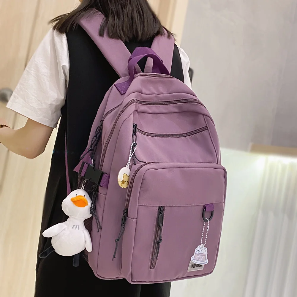 

Милый модный рюкзак для девочек, женские нейлоновые сумки для книг, милые рюкзаки для школьного ноутбука, женская модная дорожная сумка для ...