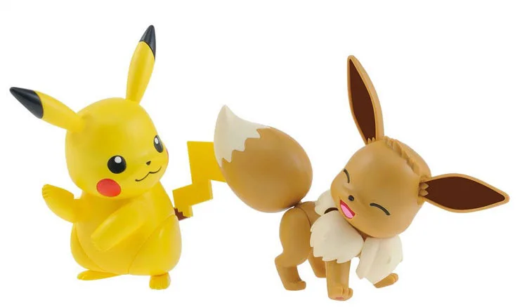 

Bandai Pokemon Pocket Monsters Sun & Moon Plamo 42 Select Series Eevee Figure Assembly Model Collection Toys