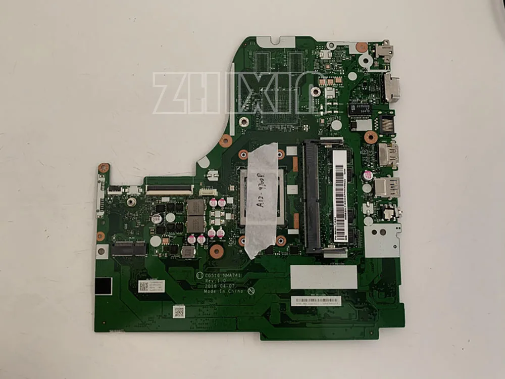 yourui Suitable For Lenovo Ideapad 310-15ABR Laptop Motherboard 5B20L71644 CPU A12-9700 4G RAM CG516 310-15ABR NM-A741 NMA741