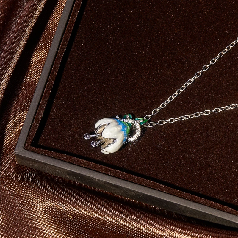 

Creative Flower Pendant Women's Fashion Popular Wedding Prom Party Friends Holiday Gift Necklace Jewelry Wholesale