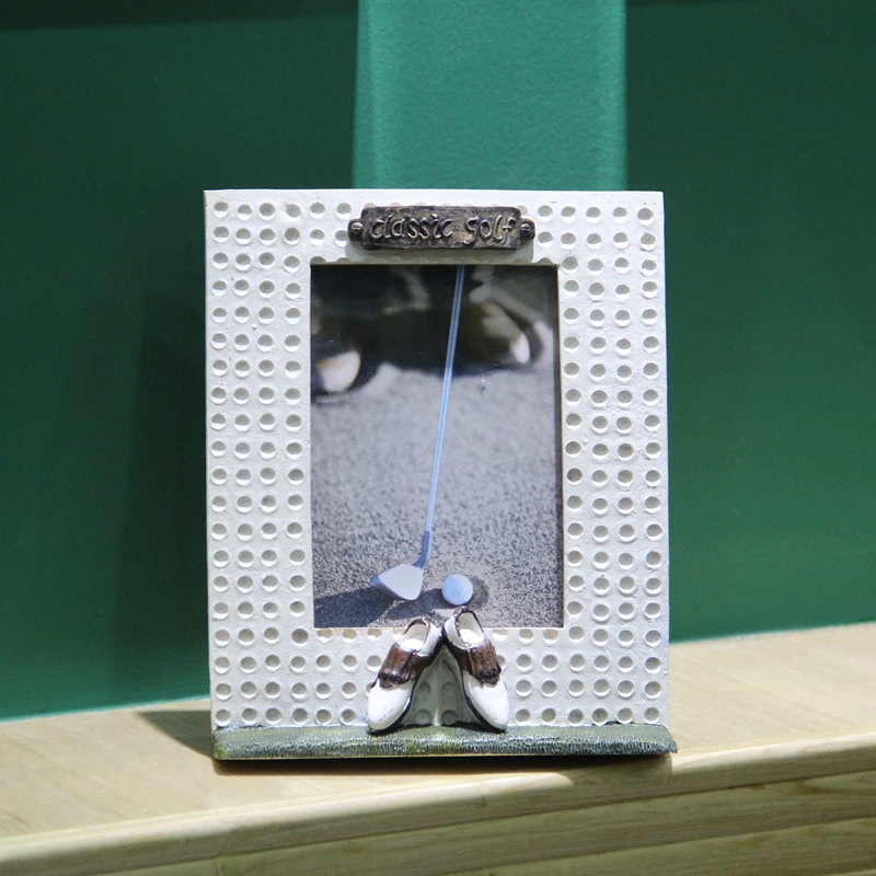 Рамка для фотографии в виде мяча гольфа спортивное художественное украшение из