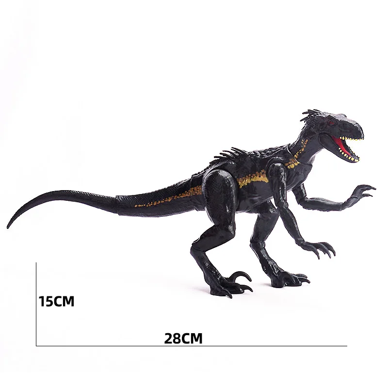 Jurassic World Dinosaurs Indoraptor Action Figure Toy For Children Animal Tyrannosaurus Raptors Movable Joints Model Kids Gift images - 6