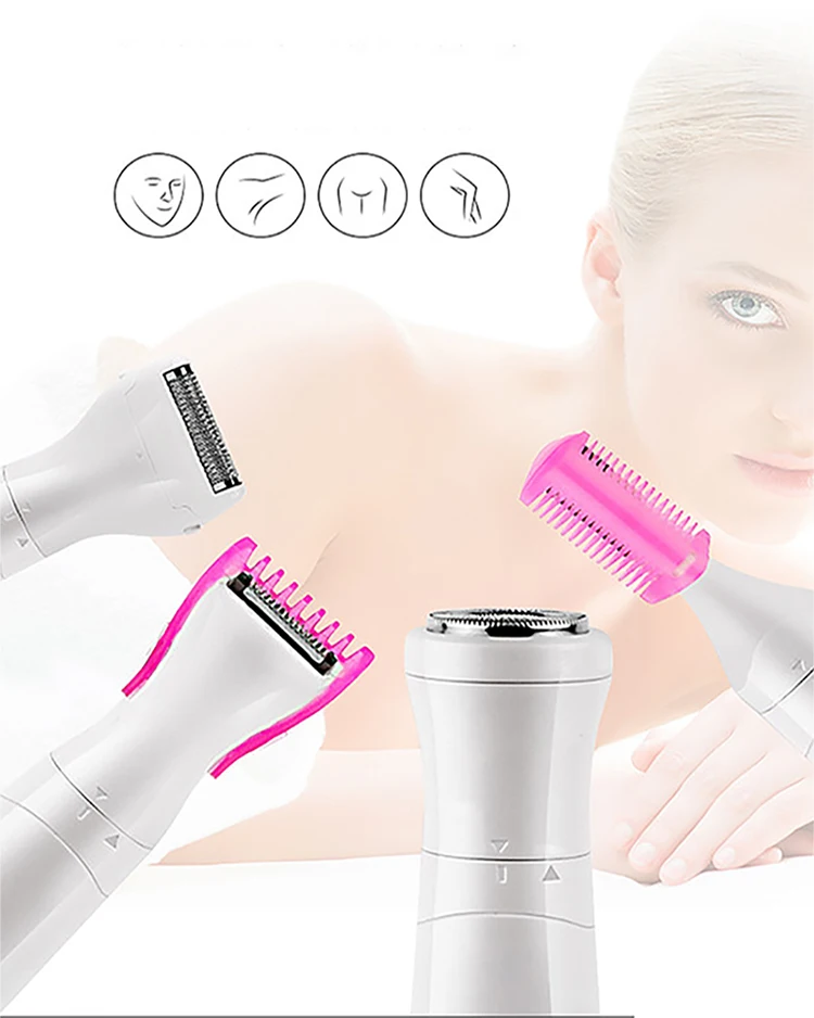 4-в-1 электрическая мини-бритва для леди очень вечность удаление волос на лице